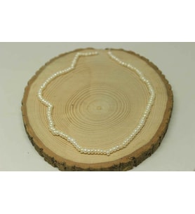 İnci YARIM Dizi Beyaz Rondela 4-5mm aralığı (18cm uzunluğundadır)