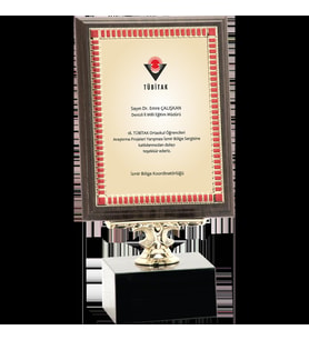 ODAK KUPA - Ahşap Plaketler - PL-054-M B - 15x20 cm