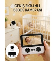 720P HD Gece Görüşlü Kablosuz Bebek Kamerası İki Yönlü Sesli Yeni Nesil