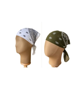 %100 Pamuklu Klasik Desen Unisex 2li Bandana Seti Renkli Bandana Etnik Desenli A Kalite Bandana