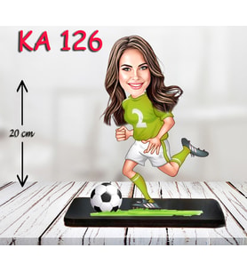 Kişiye Özel Ahşap Biblo - Sporcu Kadın Karikatür Biblo - Sporcu Biblo 5