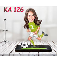 Kişiye Özel Ahşap Biblo - Sporcu Kadın Karikatür Biblo - Sporcu Biblo 5