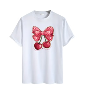 Kiraz  Görselli  Unisex (Cherry Tshirt) Tişört