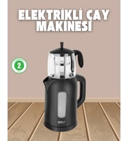 0,9 L Cam Demlik Ve 1,7 L Su Haznesi İle Çay Keyfi