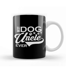 Cute & Funny Best Dog Uncle Ever Dogsitter Kupa Bardak Porselen