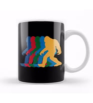 Vintage Bigfoot Silhouette Retro 70s Kupa Bardak Porselen