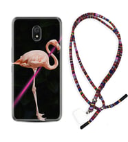 Xiaomi Redmi 8A 8 Pro 9C 9T 10C 11T Pro Kılıf Boyun Asklı Rasta Silikon Line Filamingo 1776