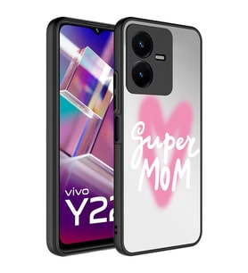 Vivo Y35 Kılıf Aynalı Desenli Kamera Korumalı Parlak Mirror Kapak (Renksiz)