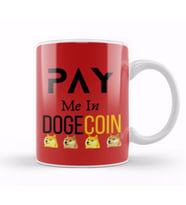 Pay Me In Dogecoin Kupa Bardak Porselen