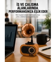 Radyo Hoparlör 5W Güçlü Ses Usb Hafıza Kart Destekli Yeni Nesil
