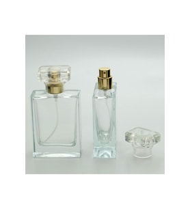 PARFÜM VE KOLONYA ŞİŞESİ 50 ML 5 ADET DOLGULU ÖZEL KOLAY KAPAMA CAM ŞİŞE