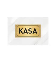 KASA YAZILI 10CM X 20 CM GOLD METAL LEVHA