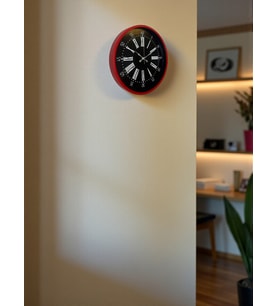 36 Cm Kırmızı Asil Duvar Saati