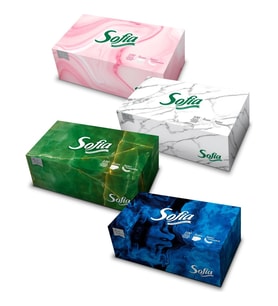 Sofia Kutu Mendil 100 Yaprak 4 Paket