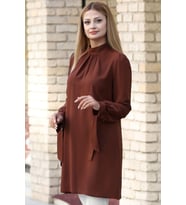 Esila Tesettür Tunik Camel