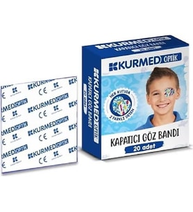 Kurmed Optik Çocuk Göz Pedi Erkek 20 Adet