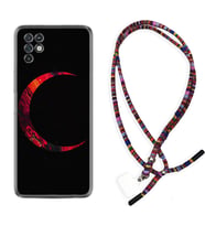 INFINIX Note 11 Pro Note 10 Hot 9 Play Kılıf Boyun Asklı Rasta Silikon Red Moons 1747