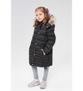 Benittokids Kız Çocuk Natürel Kürklü Kaban 51301
