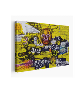 Jean Michel Basquiat Şehir Sanatı Kanvas Tablo-5095