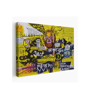 Jean Michel Basquiat Şehir Sanatı Kanvas Tablo-5095