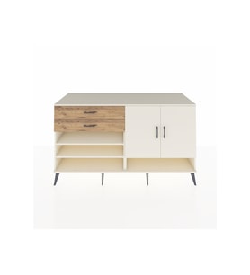 Kronos Konsol 4 Raflı 2 Çekmeceli 2 Kapaklı 176x59x99 Aytaşı-Aytaşı/Çam