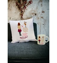 En Güzel Sevgili Hediyesi Kupa Bardak ve Yastık Set 021 (Beyaz)