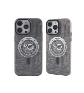 Newface Apple iPhone 14 Pro Max Kılıf Apollo Magneticsafe Desenli Kapak - Apollo Siyah - 1