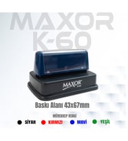 Maxor K-60 İsim-Ünvan Kaşesi 1 Adet 43x67 mm