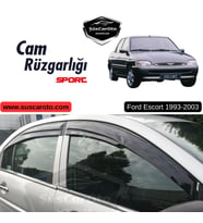 Ford Escort 1993-2003 Uyumlu Mugen Cam Rüzgarlığı Seti Piano Black 4'lü İthal