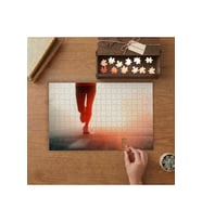Dumanlı Yolda Spor Tasarımı 240 parça Ahşap Puzzle Ahşap Kutuda MP00527