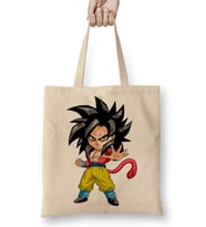 MiniGoku Super Sayajin Bez Çanta Uzun Saplı