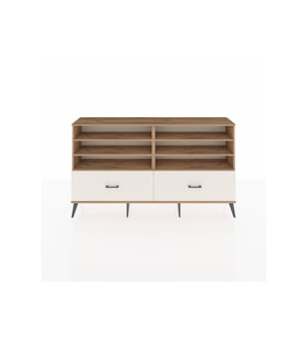 Arges Konsol 6 Raflı 2 Çekmeceli  176x30x99 Çam-Çam/Aytaşı