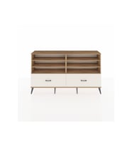 Arges Konsol 6 Raflı 2 Çekmeceli  176x30x99 Çam-Çam/Aytaşı