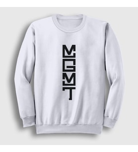 Presmono Unisex Beyaz Logo Rock Mgmt Sweatshirt 491772tt (Beyaz)