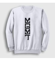 Presmono Unisex Beyaz Logo Rock Mgmt Sweatshirt 491772tt (Beyaz)