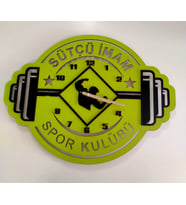 Vücut Geliştirme, Spor Salonu, Fitness, Kondüsyon ( Kişiye Özel )Duvar Saati