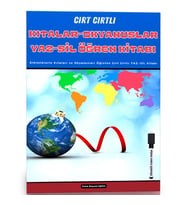 Kıtalar ve Okyanusları Öğreten YAZ SİL Kitabı  (Cırt Cırtlı)