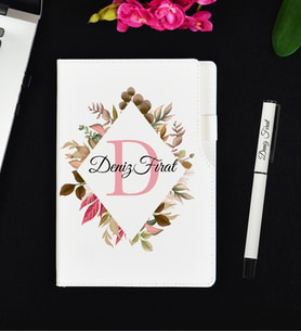 Arkadaşa Hediye Kişiye Özel Defter ve Roller Kalem Hediye Seti