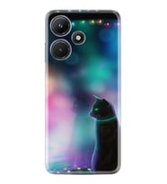 Infınix Hot 30i Kılıf Silikon Desen Özel Seri Window Cat 1787