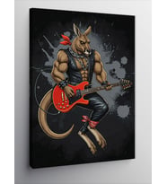 Kanvas Tablo Rockçı Kanguru