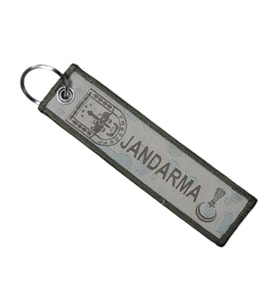 Jandarma Komando Nano Örme Anahtarlık - Kumaş Anahtarlık (Siyah)
