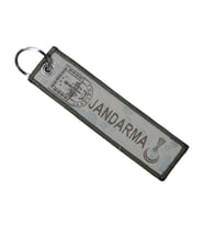 Jandarma Komando Nano Örme Anahtarlık - Kumaş Anahtarlık (Siyah)