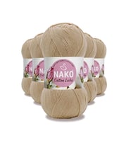 5 Adet Cotton Lüks Yelek Tunik Kazak Bluz Hırka İpi Yünü Camel 97582