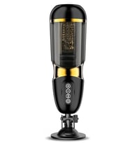 Do it Love - Otomatik Vantuzlu Mastürbatör - Eller Serbest - USB Şarjlı - Realistik Vajina - Siyah (STD)