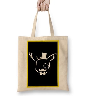Pikachu Gentleblack Bez Çanta Uzun Saplı