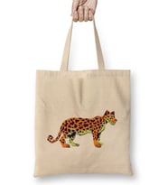 Leopard Cute Animals Art Bez Çanta Uzun Saplı