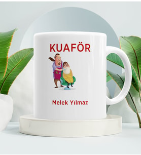 Kuaföre Hediye Kupa Bardak Beyaz 001