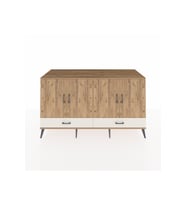 Kronos Konsol 6 Raflı 2 Çekmeceli 4 Kapaklı 176x59x99 Çam-Çam/Aytaşı