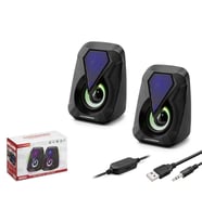 Hadron HD6054 Bilgisayar Speaker  1.1 LEDLİ SİYAH