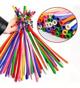 VIP 100 PCS SAUSAGE BALLOON MIXED COLOR VIP KALİTE 100 ADET SOSİS BALON KARIŞIK RENKLİ SOSİS BALON